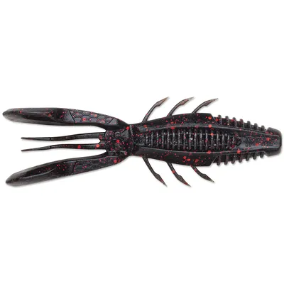 Rapala CrushCity Bronco Bug 4in 10cm Black Red Flake 6 Und CCBRB4BKR