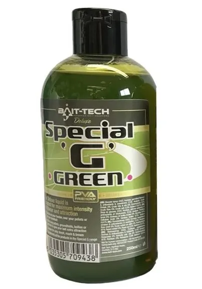 BAIT TECH ADITIV LIQUID DELUXE SPECIAL G GREEN 250ML PROVBTGREEN
