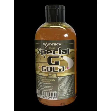 BAIT TECH ADITIV LIQUID DELUXE SPECIAL G GOLD 250ML PROVBTCOLA