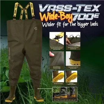 Vass Tex 700E 'Wide Boy' Chest Waders EU45 UK11 VA700 70WB EU45 UK11