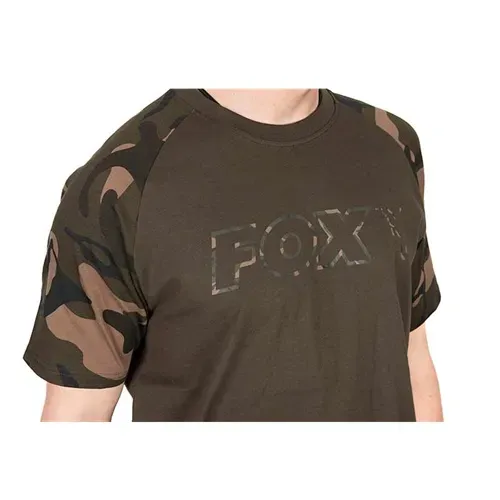 Fox Khaki/Camo Outline Print T Shirt Size XL