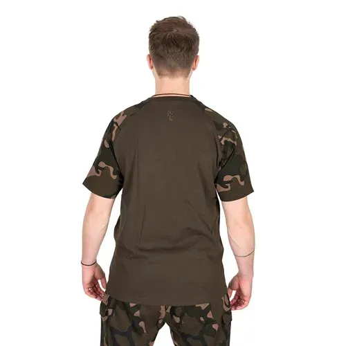 Fox Khaki/Camo Outline Print T Shirt Size XL