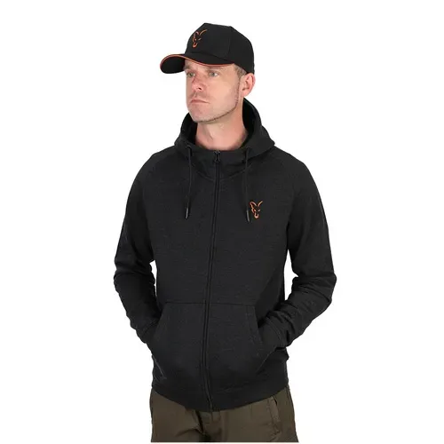 Fox Collection Lw Hoody Black & Orange Size 2XL