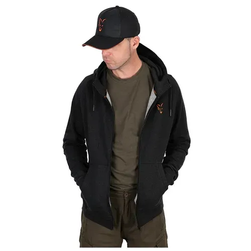 Fox Collection Lw Hoody Black & Orange Size 2XL