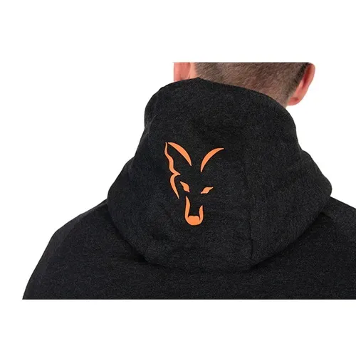 Fox Collection Lw Hoody Black & Orange Size 2XL