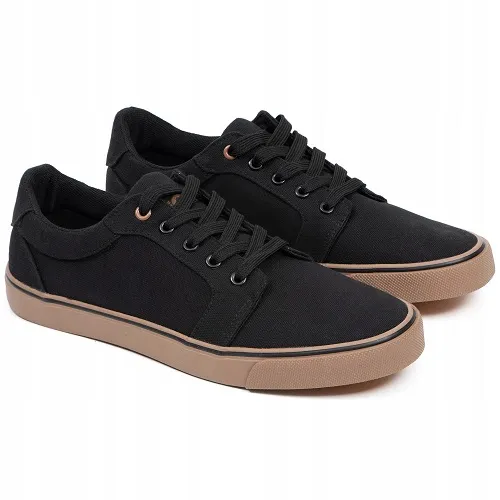 Fox Black Canvas Shoe Size 7/41