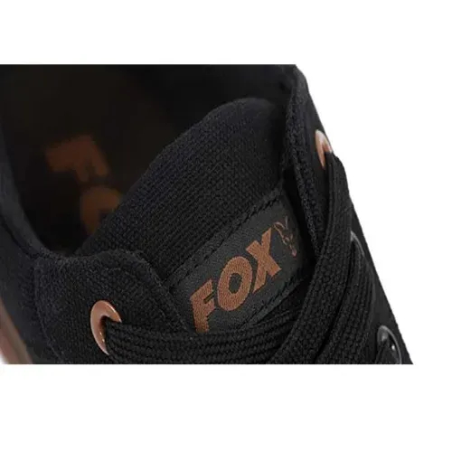Fox Black Canvas Shoe Size 8/42