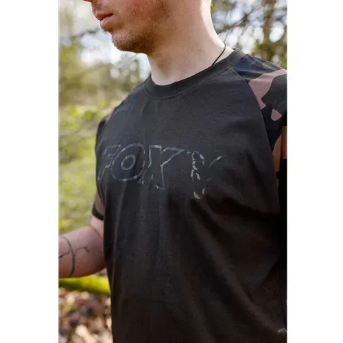 Fox Khaki/Camo Outline Print T Shirt Size S