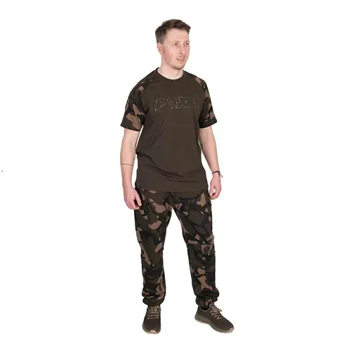 Fox Khaki/Camo Outline Print T Shirt Size S
