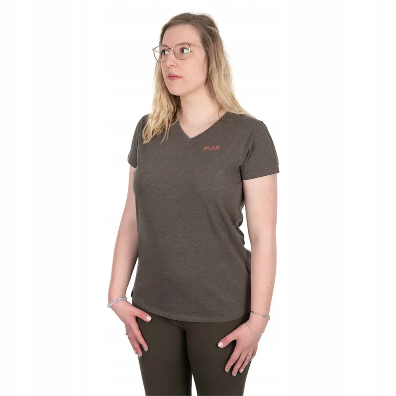 Fox Womens V Neck T-Shirt Size XL 20/22