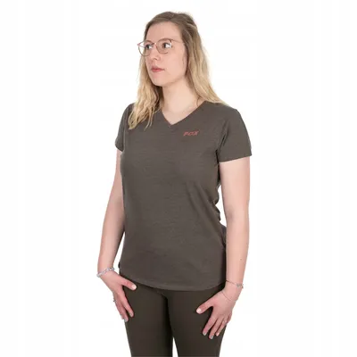 Fox Womens V Neck T-Shirt Size M 12/14