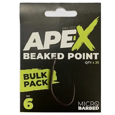 Ridgemonkey Ape-X Straight Point Bulk Pack 25 unid Size 6