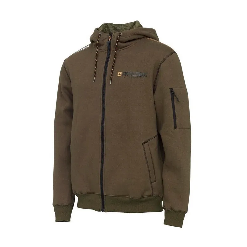 PROLOGIC CARPIO ZIP HOODIE SIZE 2XL ARMY GREEN 73759