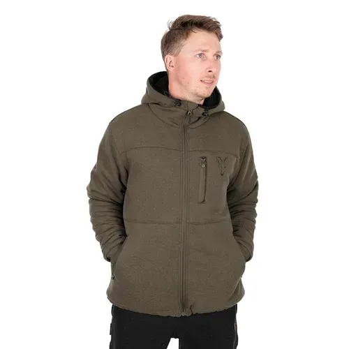 Fox Collection Sherpa Jacket Green & Black Size 2XL