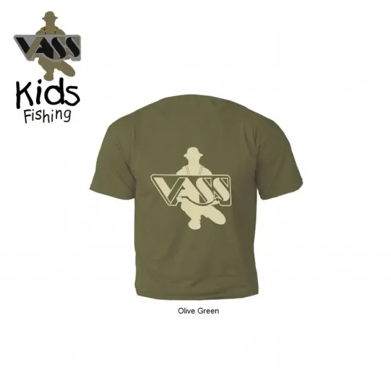 VASS CHILDS PRINTED T-SHIRT V1813C OLIVE SIZE 3-4 V1813C34