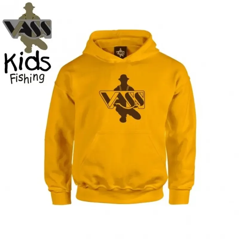 VASS KIDS HOODY VU7J YELLOW YEARS OLD SIZE 9-11 VU7J911