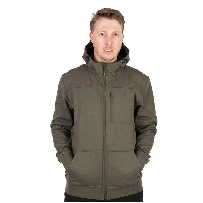 Fox Collection Soft Shell Jacket Green & Black Size S