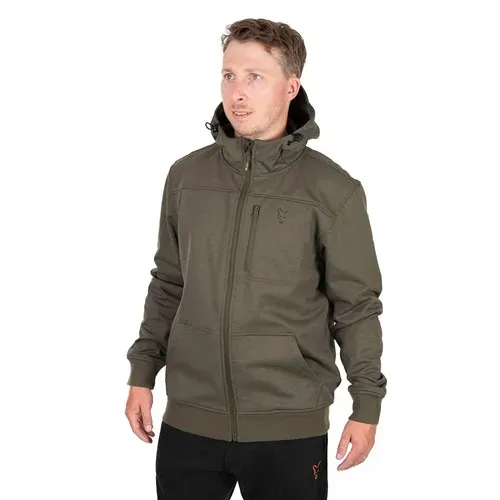 Fox Collection Soft Shell Jacket Green & Black Size S