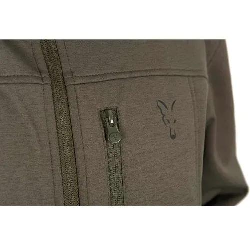 Fox Collection Soft Shell Jacket Green & Black Size S