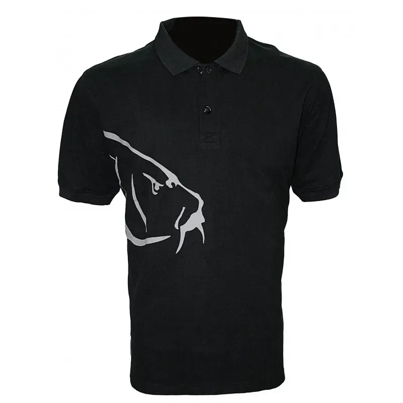 ZFISH CARP POLO T-SHIRT BLACK SIZE M ZF3422