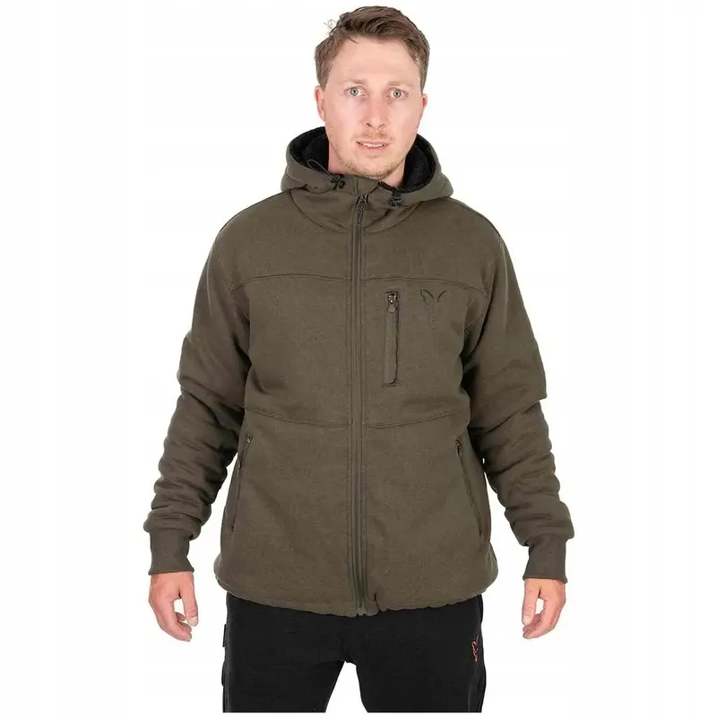 Fox Collection Sherpa Jacket Green & Black Size 3XL