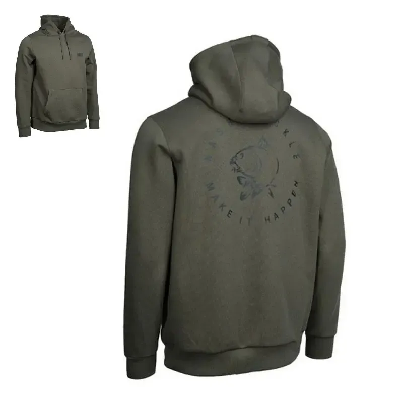 Nash Make It Happen Carp Logo Hoodie Green Size S