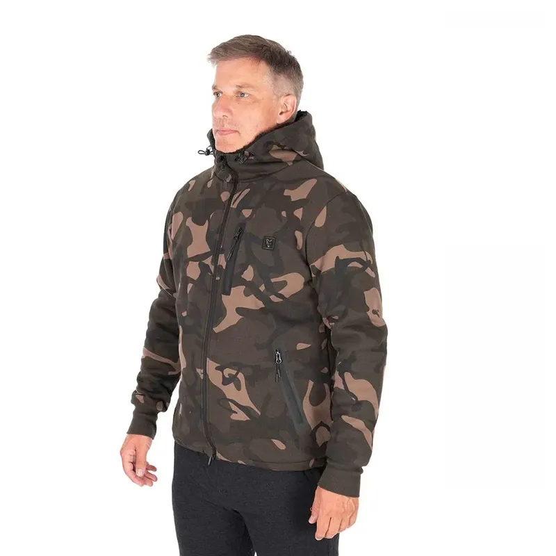 Fox Camo Full Zip Prem Sherpa Lined 310 Hoody 2XL