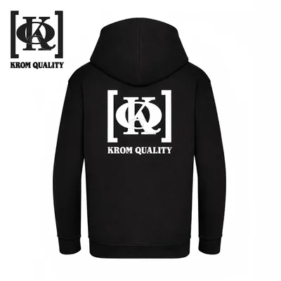 Krom Quality Sudadera Negra Talla XL