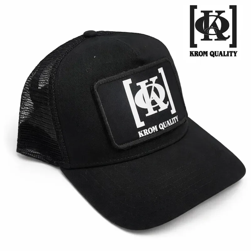 Krom Quality Gorra Negra Parche