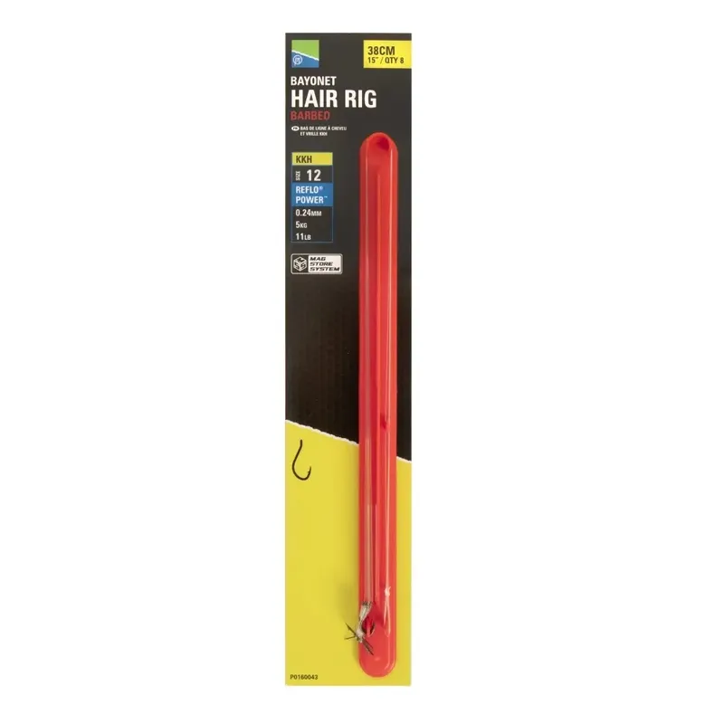 PRESTON INNOVATIONS BAYONET HAIR RIGS 4in 10CM SIZE 8 P0160037