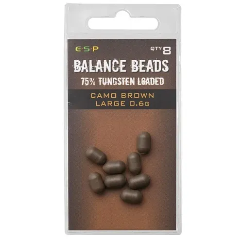 ESP BALANCE BEADS TUNGSTEN LOADED CAMO BRO LARGE 0.6GR ETTLBB02GB