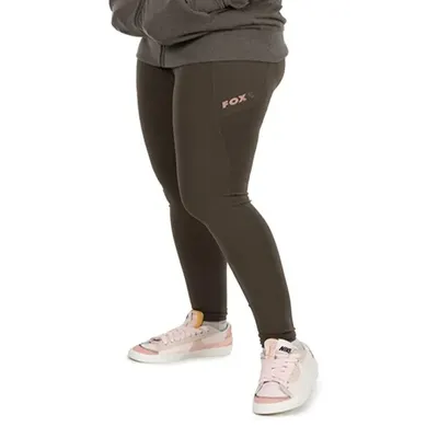 FOX WC WOMEN'S CLOTHING LEGGINGS OLIVE-MAUVE SIZE L  44/46 CWC015