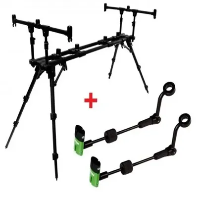 ZFISH ROD POD CONSTRUCT 3 RODS + 2X INDICATOR ZFX MINI FREE ZF3438
