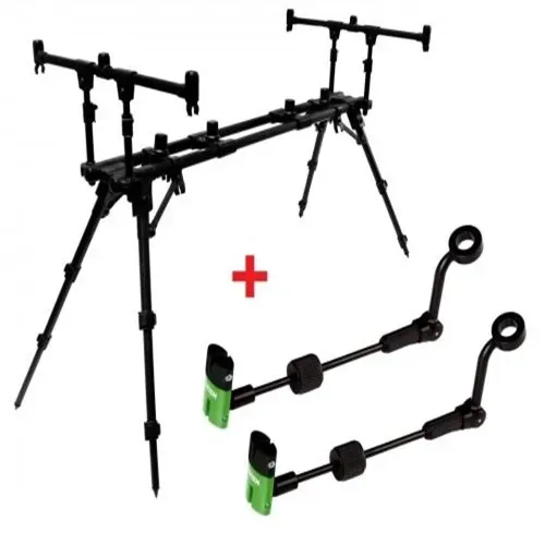 ZFISH ROD POD CONSTRUCT 3 RODS + 2X INDICATOR ZFX MINI FREE ZF3438