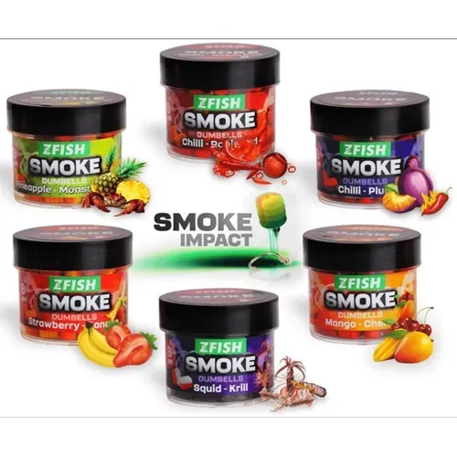 ZFISH SMOKE PO-UP DUMBELLS CHILLI & PLUM 8mm ZF2826