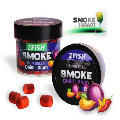 ZFISH SMOKE PO-UP DUMBELLS CHILLI & PLUM 8mm ZF2826