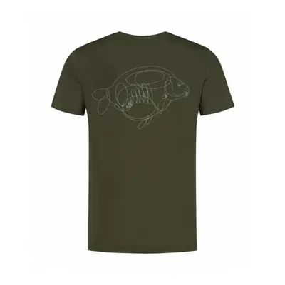 Korda Camiseta One Liner Tee Darrk Oliva Talla M