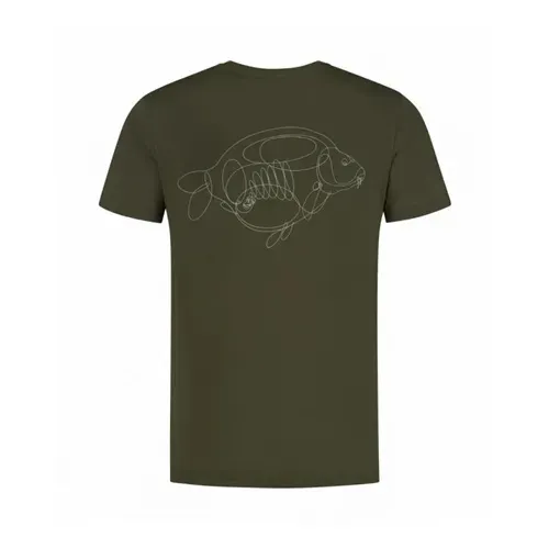 Korda Camiseta One Liner Tee Darrk Oliva Talla M