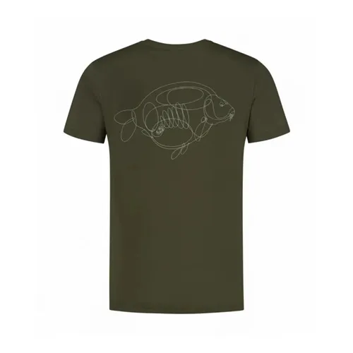 Korda Camiseta One Liner Tee Darrk Oliva Talla M