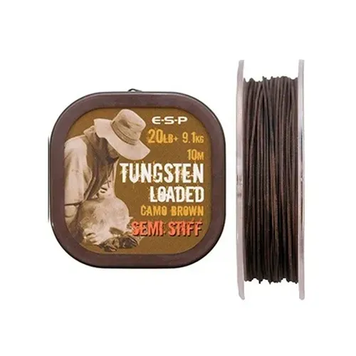 Esp Tungsten Loaded Semi Stiff Camo Brown 20Lb 9.1kg 10M