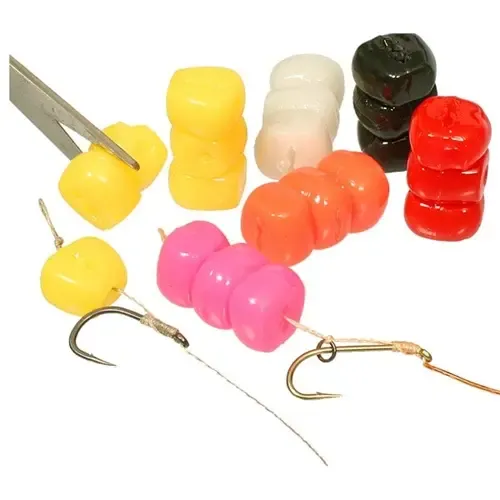 Evolution Carp Tackle Corn Satck Bouyant Trype Mixed colors (Amarillo Blanco Negro)