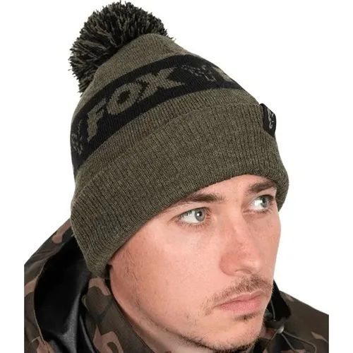 Fox Collection Gorro Bobble Hat Green/Black