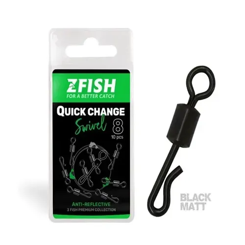 ZFISH QUICK CHANGE SWIVEL MATT 12 ZF4480