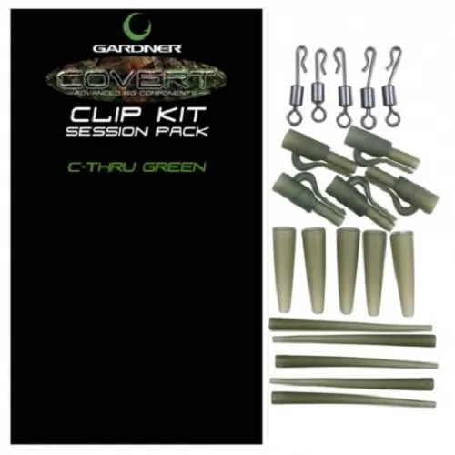 GARDNER COVERT CLIP SESSION PACK C THRU GREEN CCKCG
