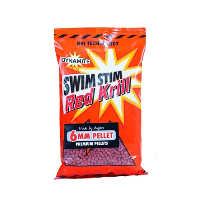 DYNAMITE BAITS PELLETS SWIM STIM CARP RED KRILL  6 MM DY215