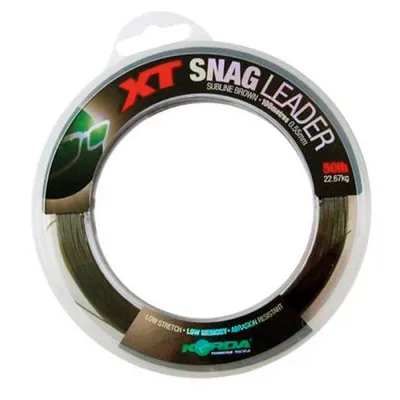 KORDA XT SNAG LEADER 50 LB BROWN SNAG50