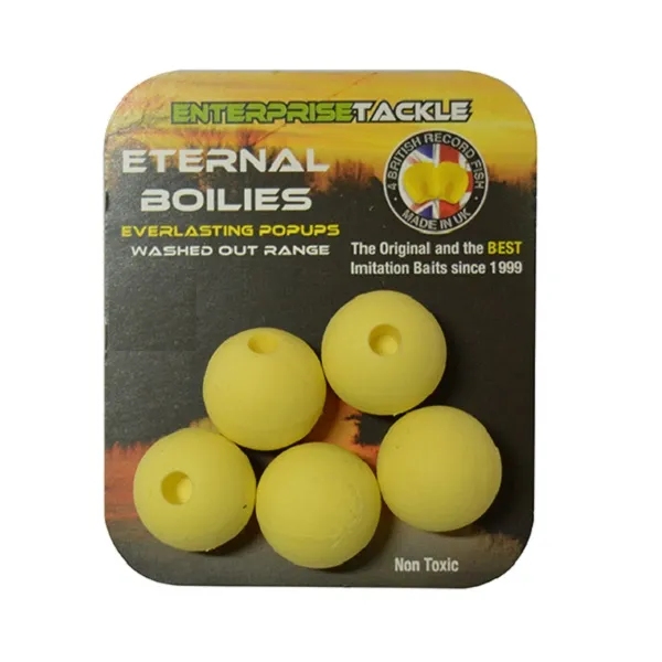 ENTERPRISE TACKLE ETERNAL BOILIES AMARILLO PALIDO 15 MM ET34WOY15