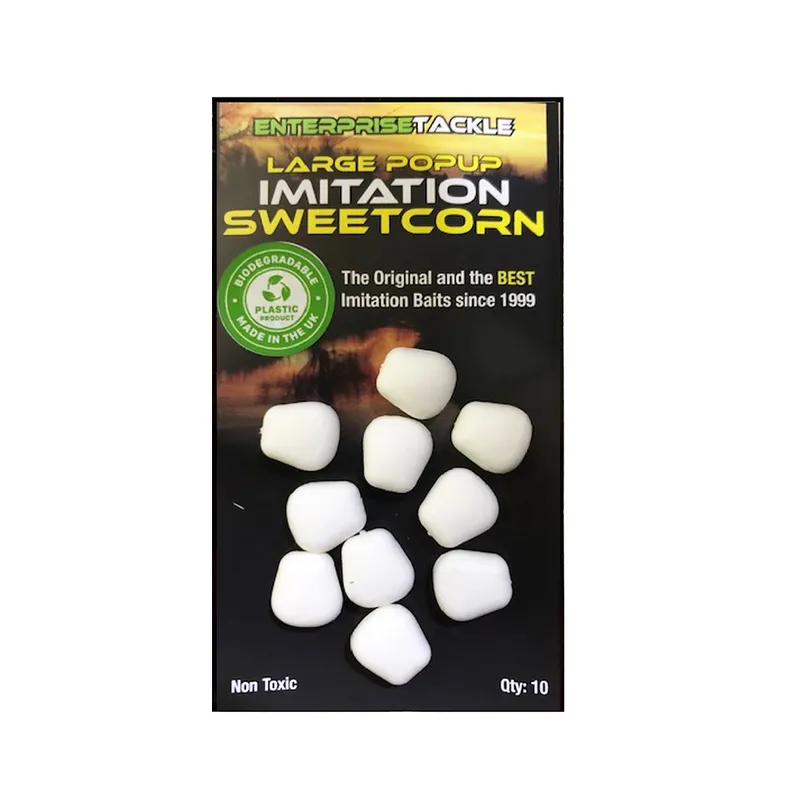 ENTERPRISE TACKLE LARGE POPUP IMITATION SWEETCORN BLANCO ET13LWUF
