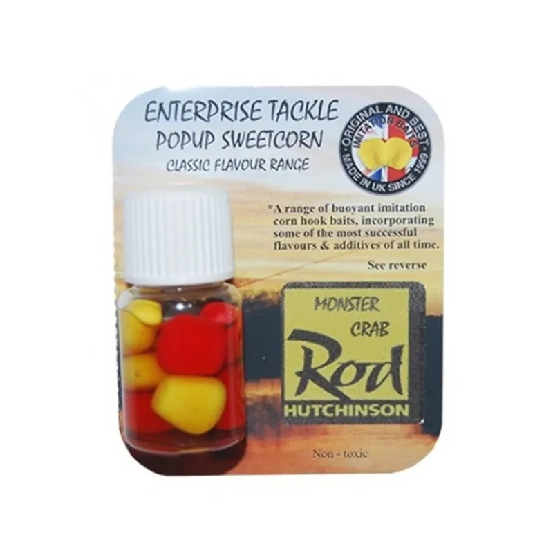 ENTERPRISE TACKLE POPUP SWEETCORN CLASSIC FLAVOUR RANGE ROD HUTCHISON MONSTER CRAB ET13FHMC
