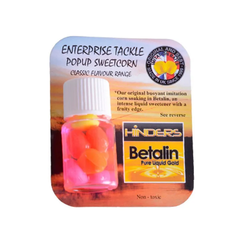 ENTERPRISE TACKLE POPUP SWEETCORN CLASSIC FLAVOUR RANGE HINDERS BETALIN ET13HBF